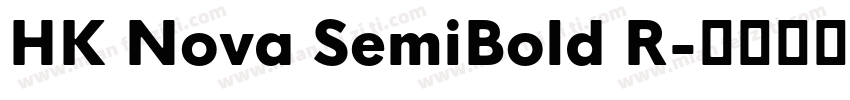 HK Nova SemiBold R字体转换